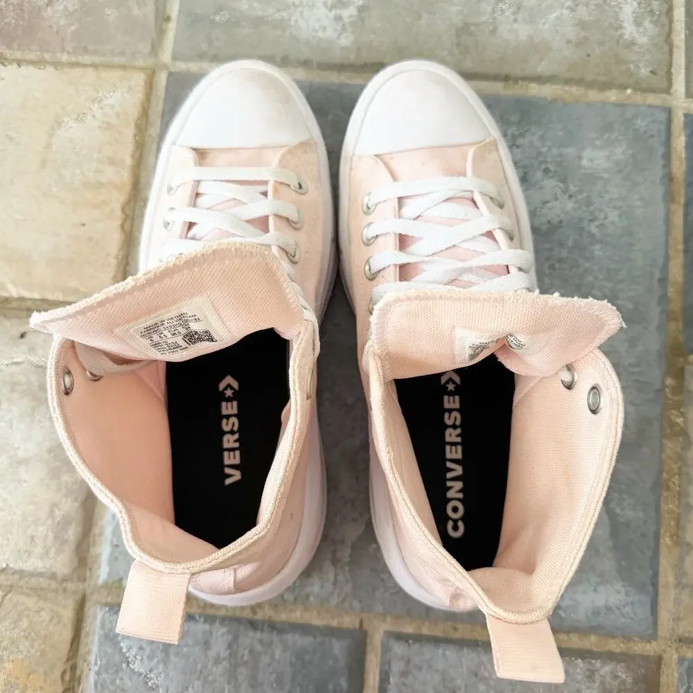 Converse All Star Platform High Top Light Pink Womens Size 6 Sneakers - Picture 6 of 7